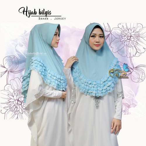 Hijab Krudung Jilbab Instan Fashion Muslim Renda Bilqis A2