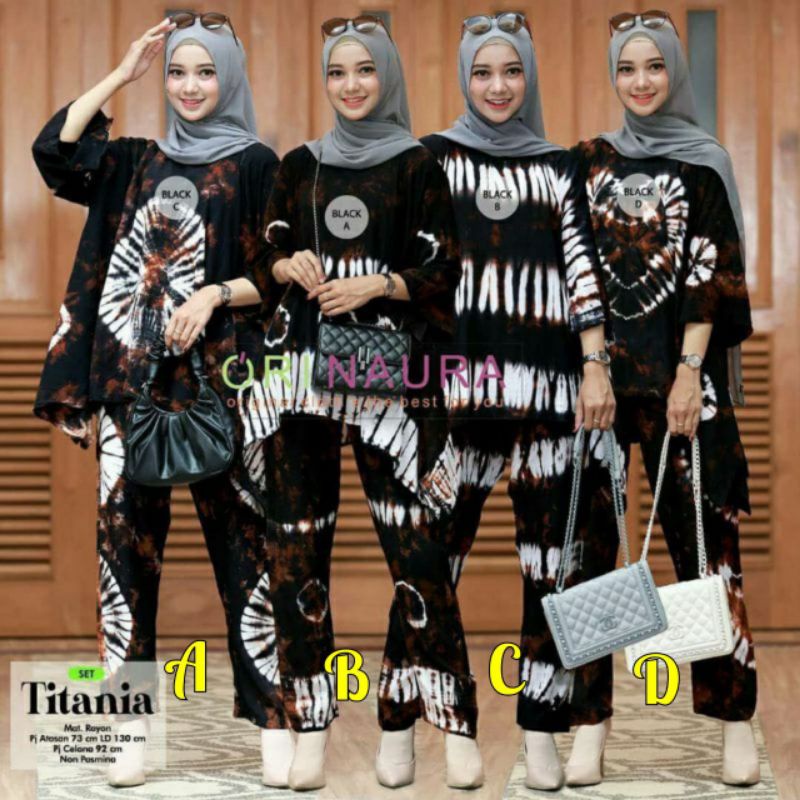 NEW ARRIVAL SETELAN ONE SET RAYON/Waka Rayon Jumbo /Rayon cp Waka Titania/Waka set