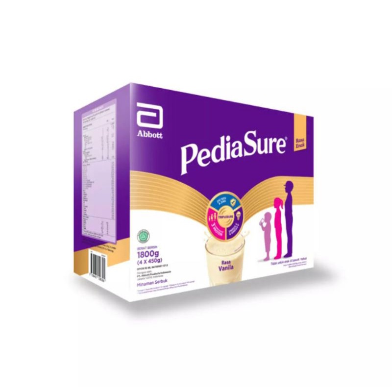 

SUSU PEDIASURE TRIPLESURE 1800G 1,8KG USIA 1-10 TAHUN RASA VANILLA