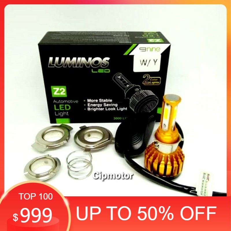 Lampu Led 3 sisi Luminos Z2 putih Kuning 2 warna Universal H6 H4 Bebek matic Vixion CB Verza dLL