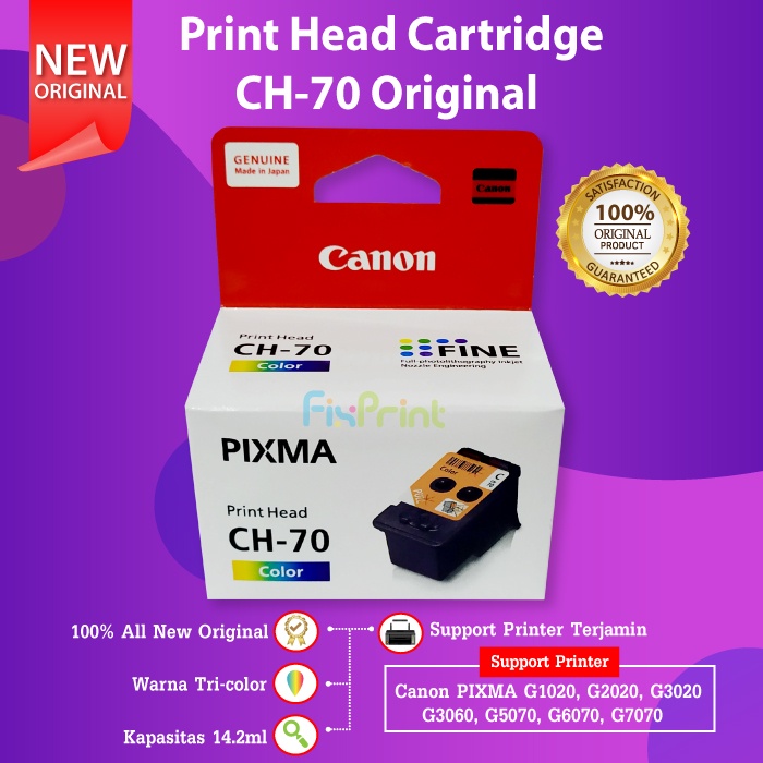 Print Head Cartridge CH70 CH-70 Color Printer Canon G5070 G6070 G7070