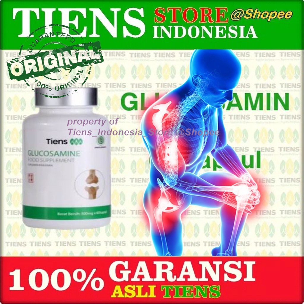 TIENS Glukosamin Obat Nyeri Sendi Tulang isi 60 Kapsul