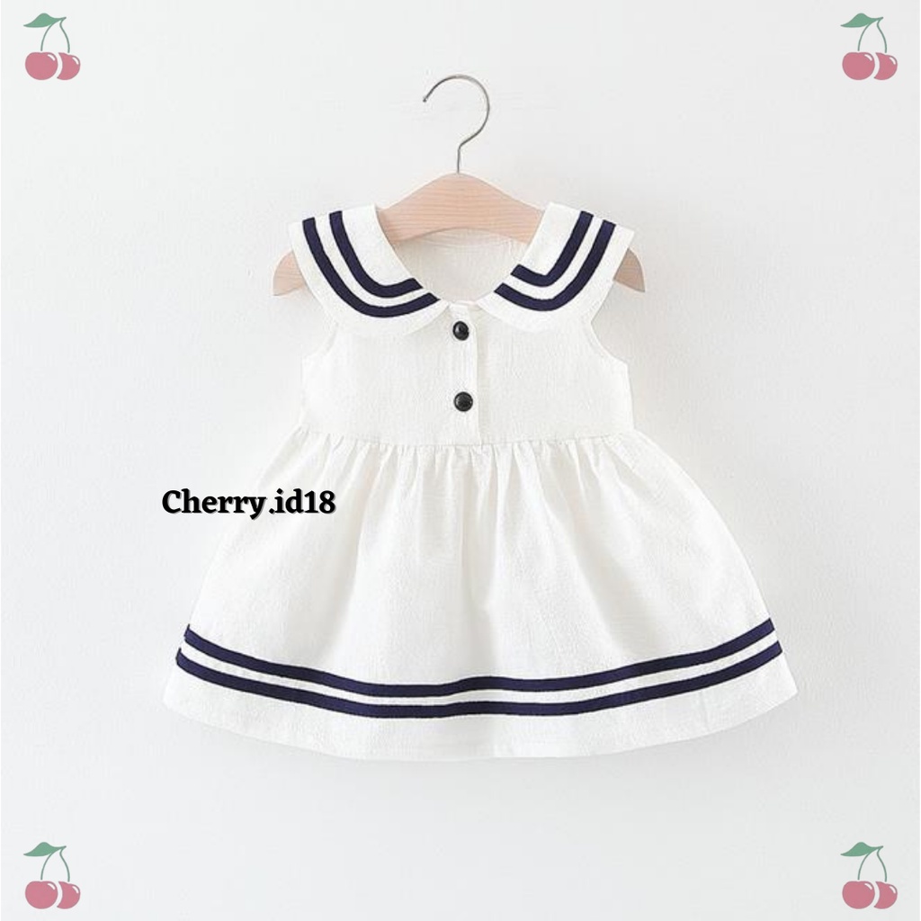 Cherry COD Seonwon Summer Dress Korean / Baju Anak Perempuan / Dress Cewek D48