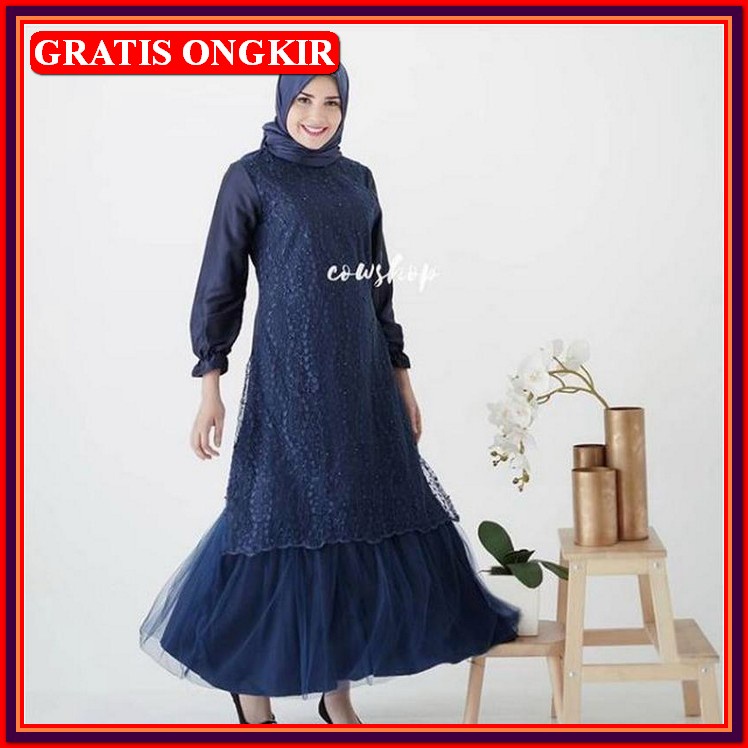 Cod - Ricis Ryan Couple Baju Pasangan Setelan Gamis Syarii Dan Sirwal Polos Ria Ricis Ryan Tr Cp Fit