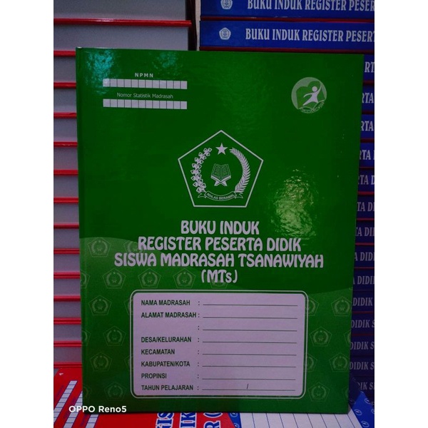

Buku induk register peserta didik siswa madrasah Tsanawiyah (MTS)