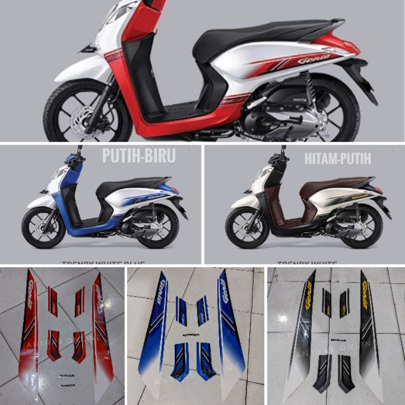 Striping Honda Genio cbs iss 2019 - Stiker Lis Motor Standar