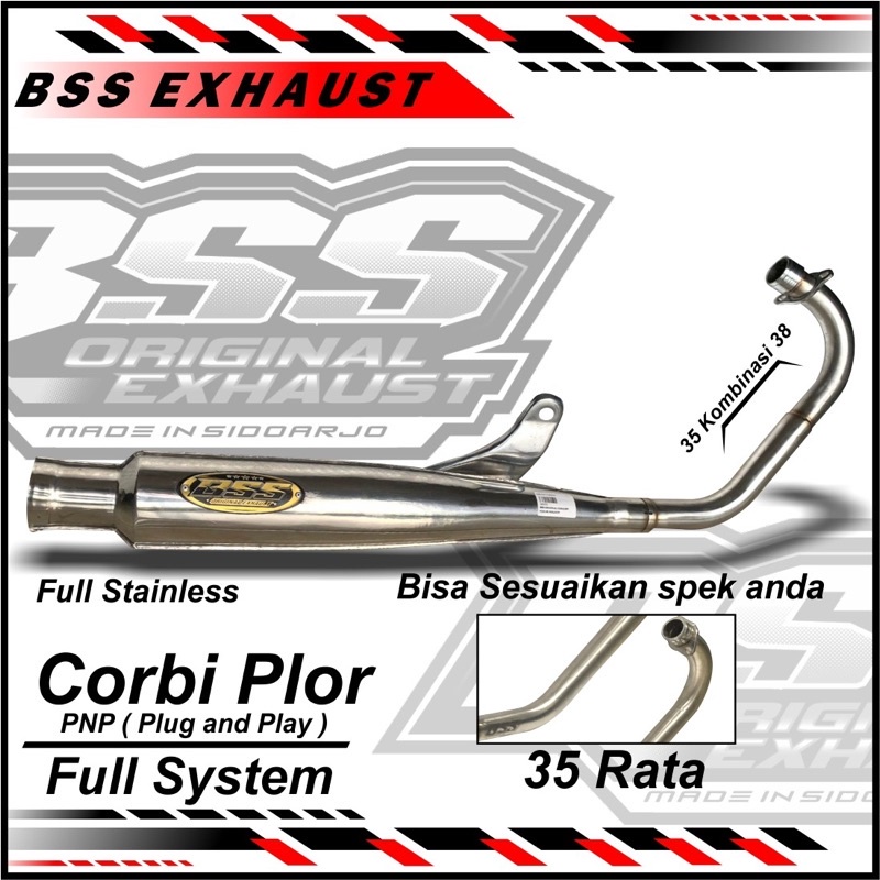 Knalpot BSS CB GL Corbi Plor Original BSS