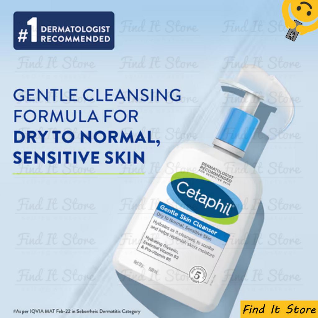 Cetaphil Gentle Oily Skin Cleanser Sabun Cuci Muka 59ml 125ml 250ml 500ml 1L 59 125 250 500 BPOM