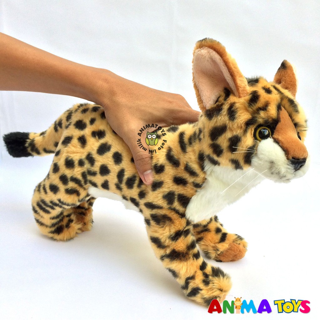 Boneka Hewan Kucing Serval Cat Stuffed Animal Animatoys
