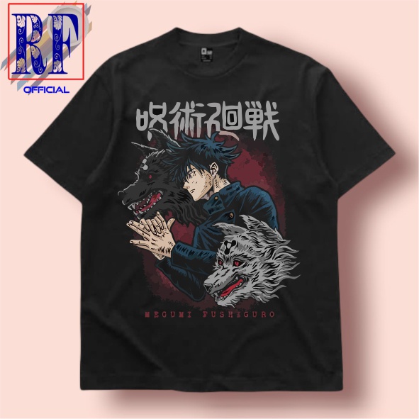 KAOS VINTAGE JUJUTSU KAISEN - MEGUMI FUSHIGORO | T-SHIRT BAJU ANIME MANGA JAPAN | KAOS JUJUTSU KAISE