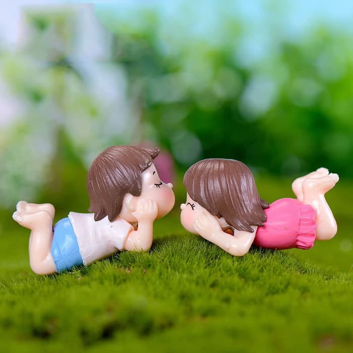 Miniature Lover Figures - Lovers Couple Figurines #04 (2pcs)