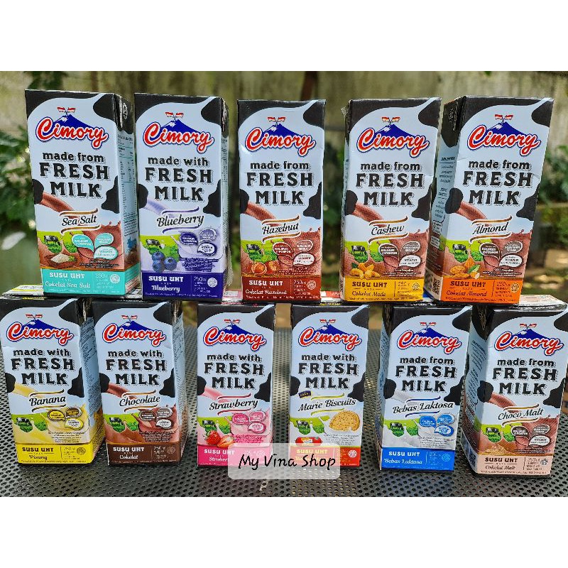 Susu Cimory Fresh Milk UHT 250 ml 1 karton/1 dus isi 24 pcs