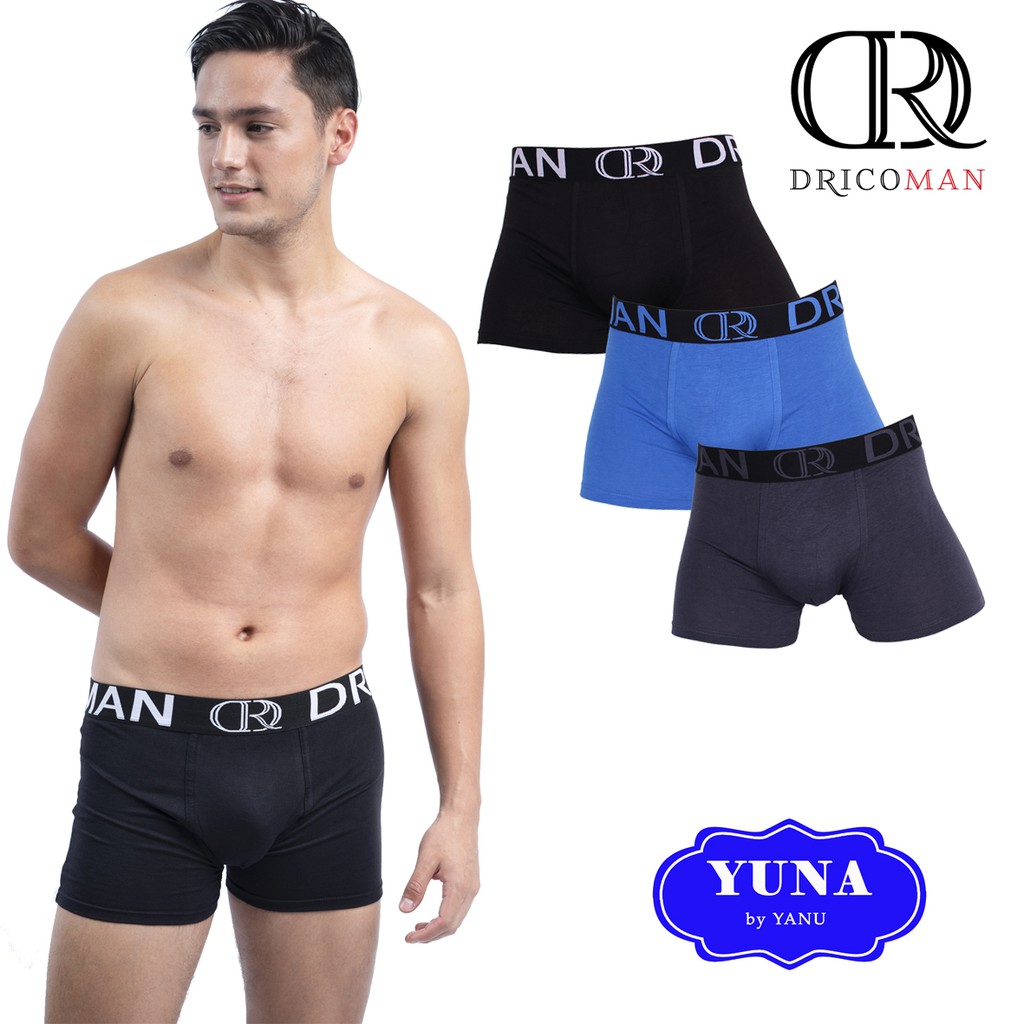 

DRICOMAN | Boxer Pria DRICOMAN 6688 Karet Gelap