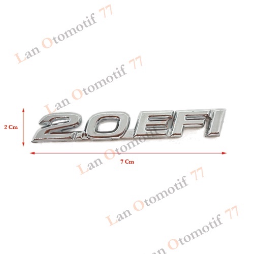 Emblem Logo Tulisan Mobil 2.0 EFI