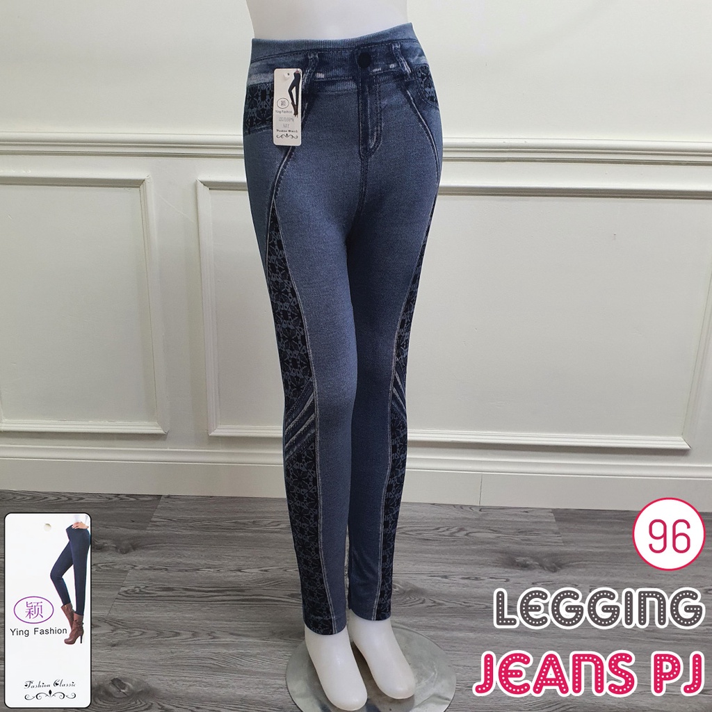 Legging jeans # 96 / legging denim jeans / jeans denim / legging fashion / legging panjang / ying fashion