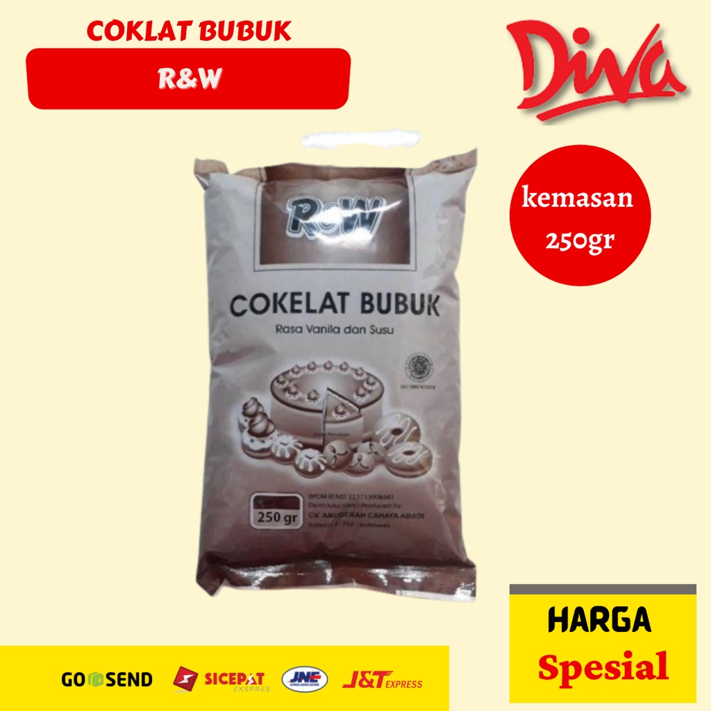 

[250gr] Coklat Bubuk R&W / RW kemasan 250gr