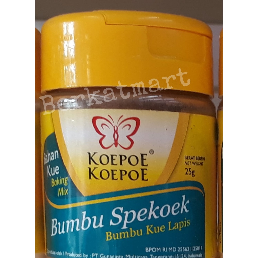 Bumbu Spekoek spekuk koepoe koepoe kue lapis kupu kupu 25 gr