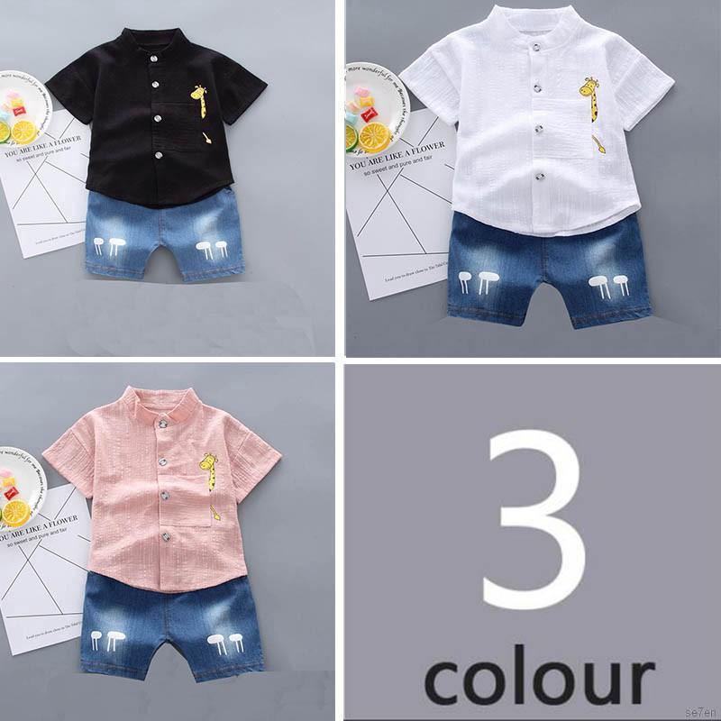 Set 2Pcs Kaos T-Shirt Casual Lengan Pendek Gambar Kartun ...