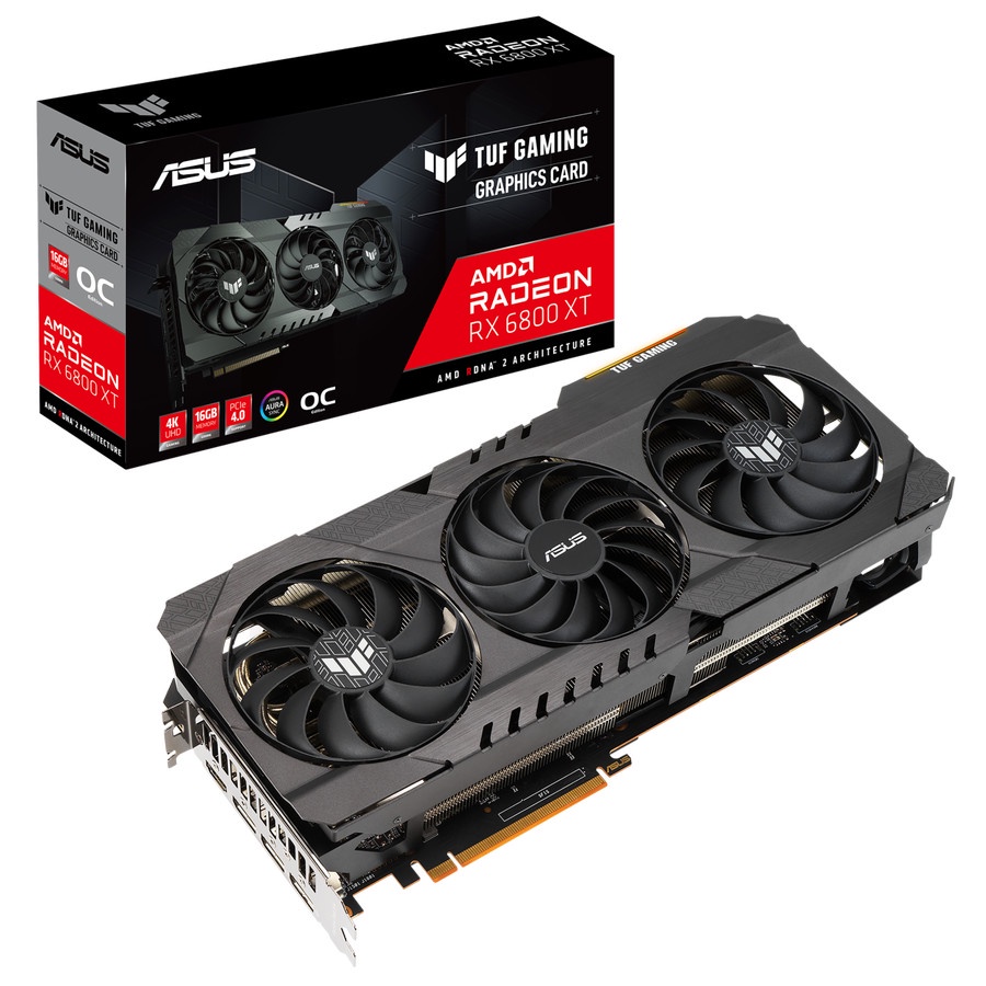 ASUS TUF RX 6800 XT 16GB OC GDDR6 RX6800XT-O16G 256BIT 6800XT 16G VGA AMD