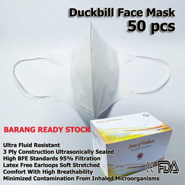 MASKER DUCKBILL 3PLY DISPOSABLE DUCKBILL 3 PLY BEDAH MEDIS EARLOOP DUCKBILL HARGA UNTUK 1 PCS