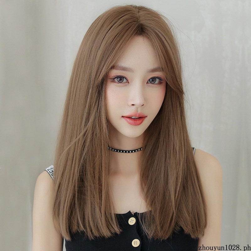 Korean Fashion Wig Simulation Wig Straight Hair  Long Hair Extension Piece