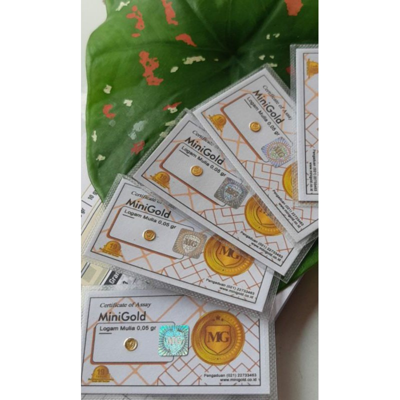 Emas Mini, Minigold Koin Emas Murni Mini 24 Karat Logam Mulia
