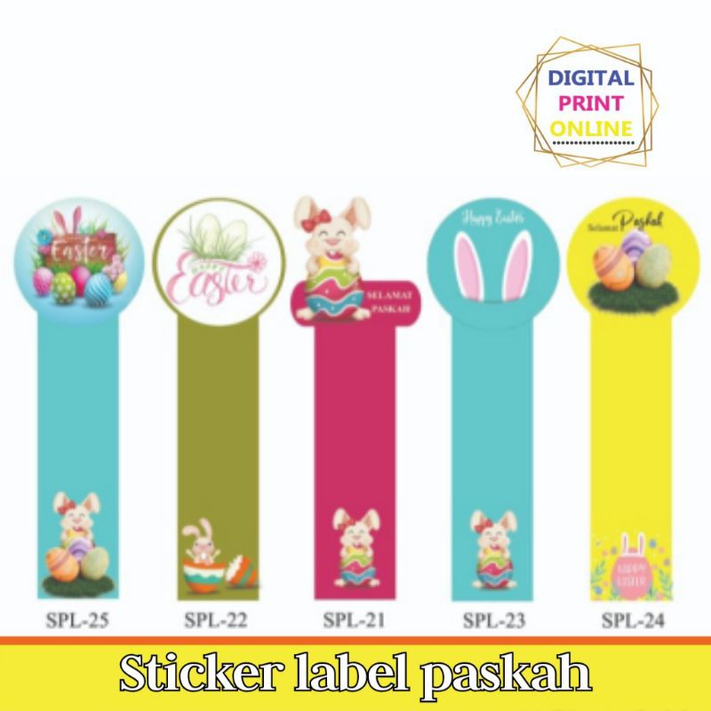 

sticker label paskah | sticker segel makanan | segel kue | sticker toples | 5×15cm,1 HARI JADI