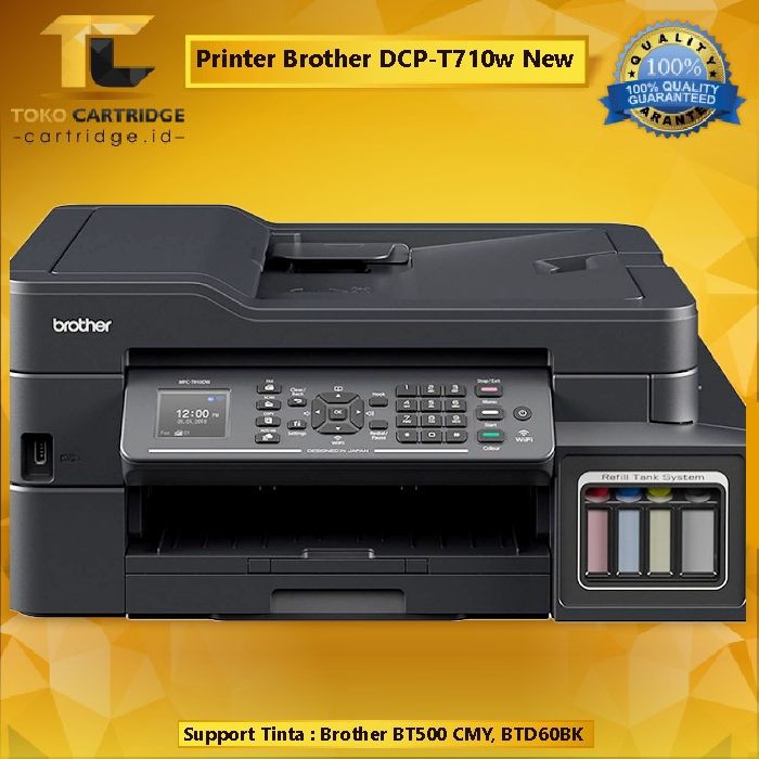 Printer Bro T720 T720dw DCP-T720dw Wireless ADF Inkjet Multifungsi All In One Multifunction Wifi