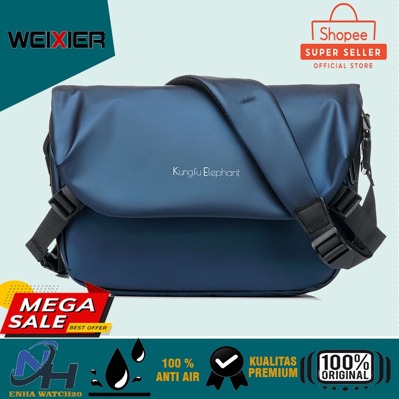 Enha Watch20 PROMO Tas Pinggang Keren WEIXIER KE203 Tas Selempang Pria Anti Air Kungfu Elephant Orig