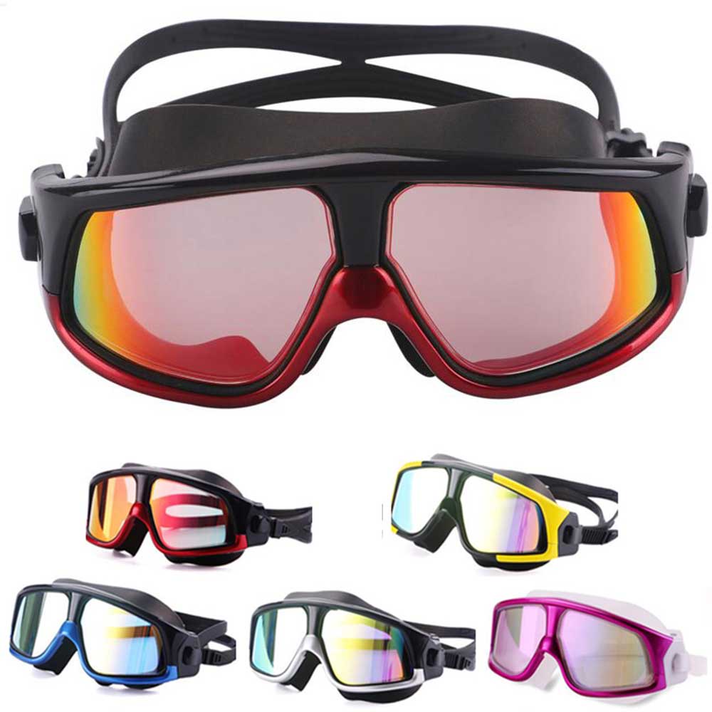 Kacamata Renang Diving Snorkling Large Frame Anti Fog UV Protection -- JOUYOU