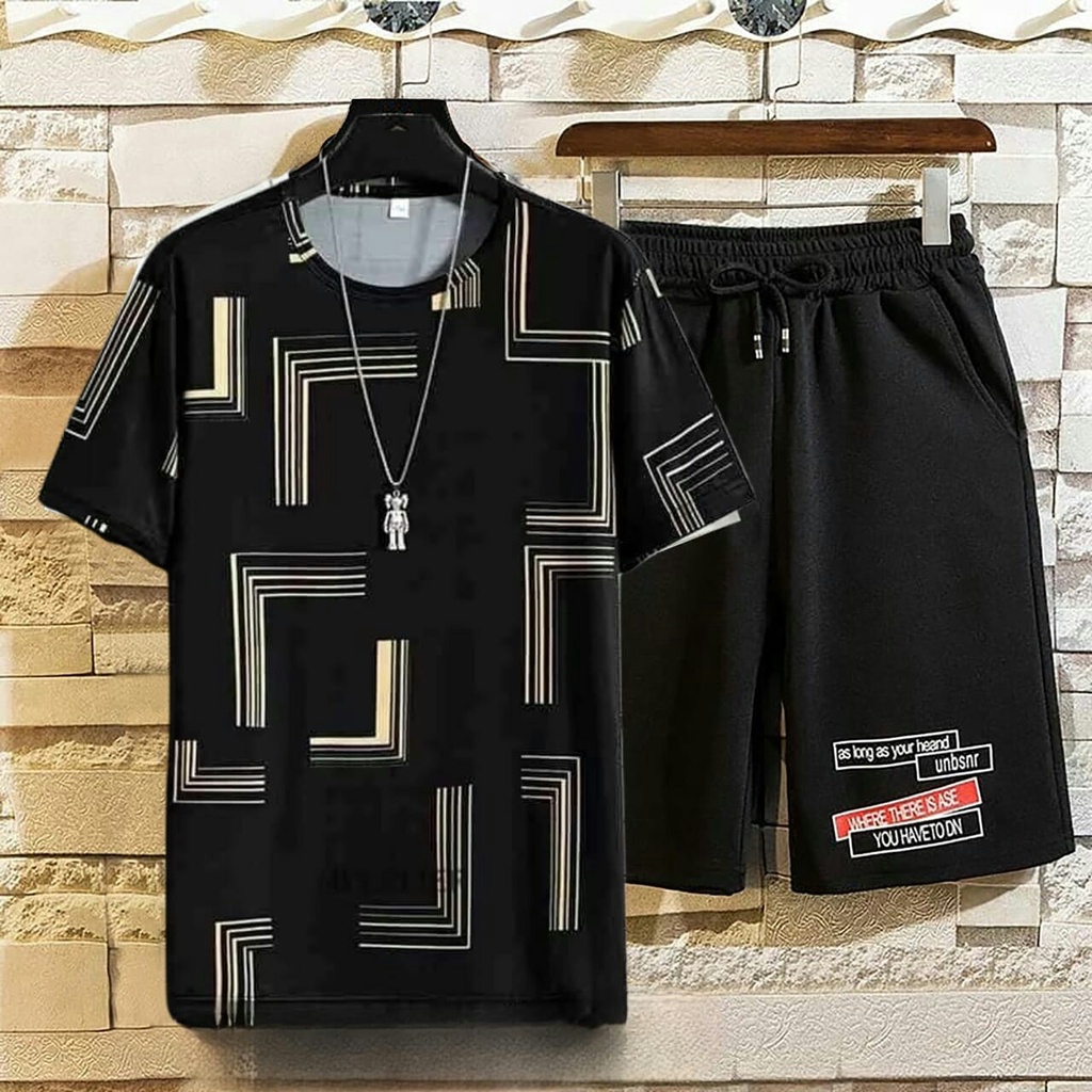 COD//stelan oversize pria terbaru stelan Risco size L,XL stelan terlaris stelan kekinian fashion pria terbaru - covid.fashion