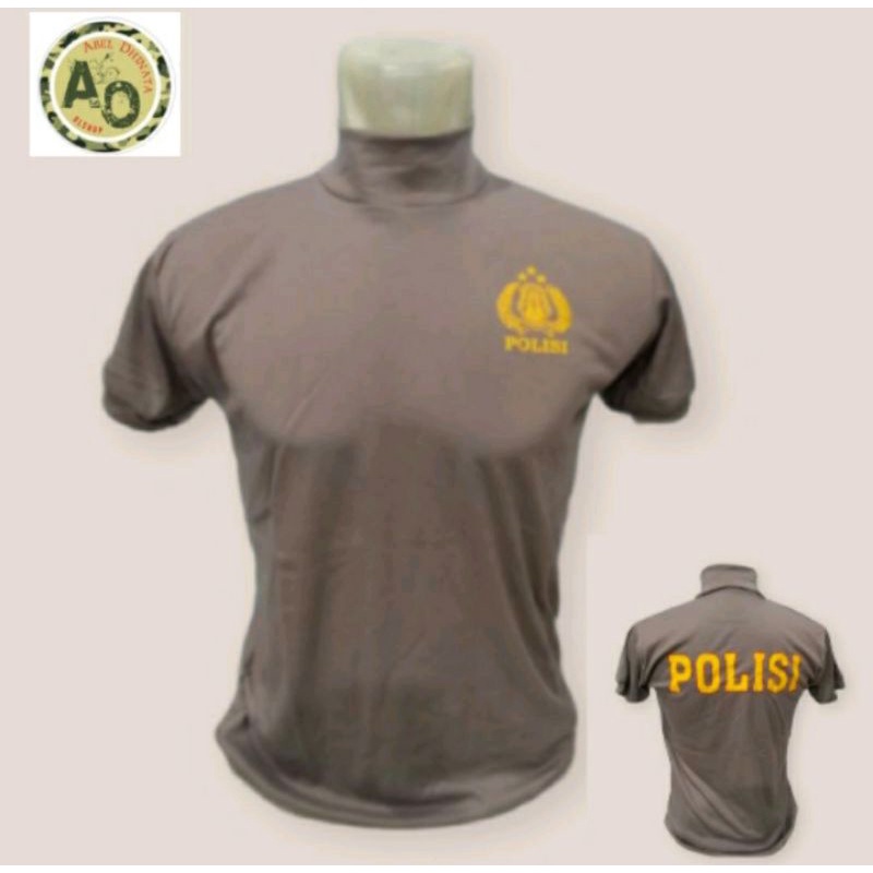 kaos polisi kerah tinggi/baju polisi kerah