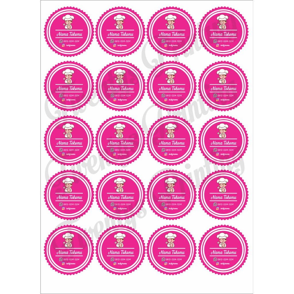 

CETAK STIKER CROMO CUSTOM LABEL MAKANAN LABEL PRODUK LABEL NAMA
