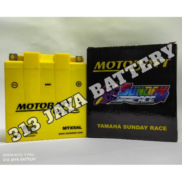Aki Kering Motobatt Mtx5Al Mio Sporty, Jupiter Z,Smash, Jupiter Mx Old,Jupiter Burhan.