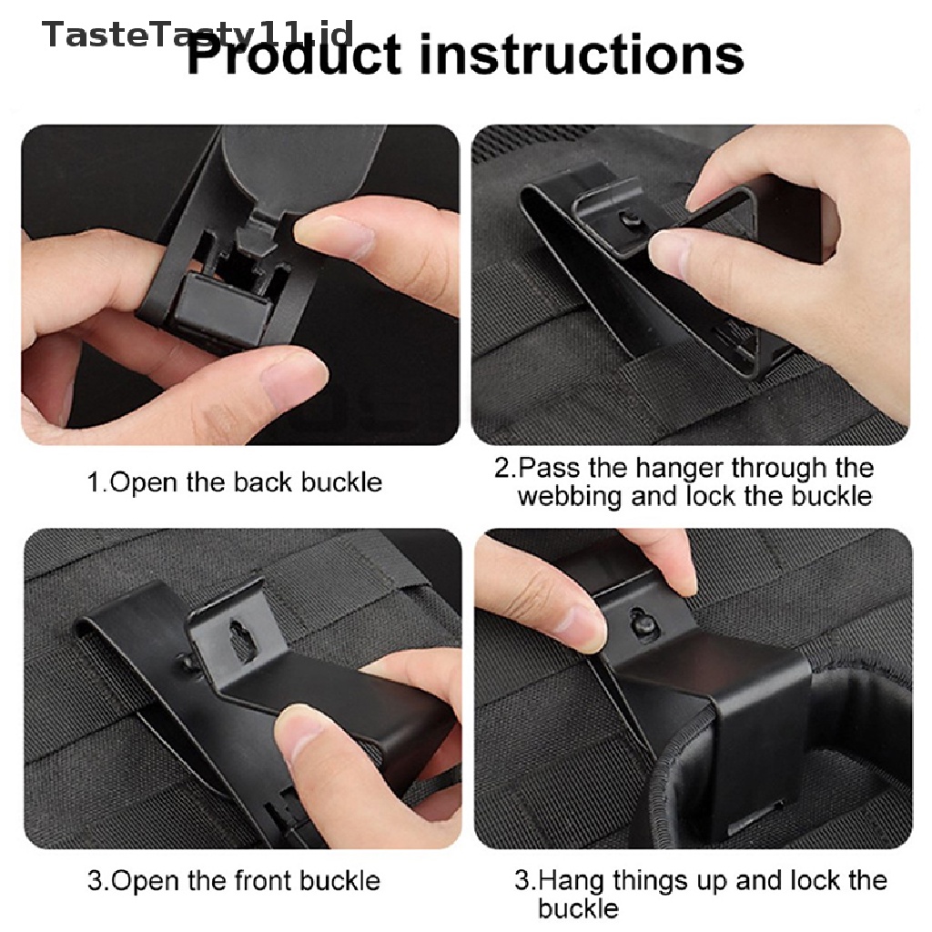 【TasteTasty】 Tactical Headset Hang Buckle Hook Clip Clamp for belt MOLLE Girdle Quick Holder .