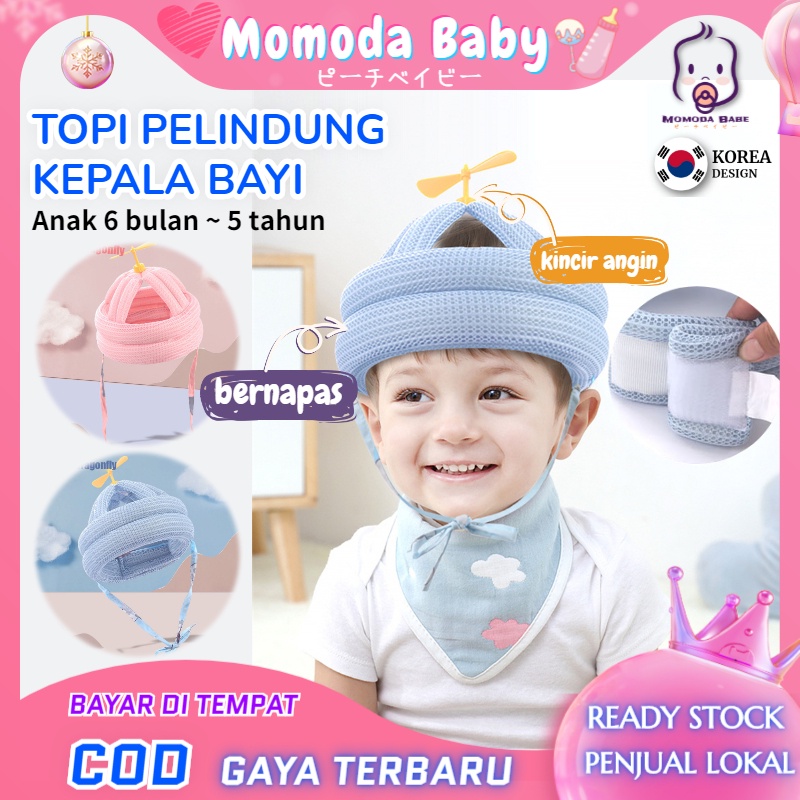 MOMO Topi Pelindung Kepala Bayi Anti Bentur Lucu Baby Head Protector Helm Pelindung Kepala Bayi Topi Anak