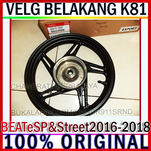 velg pelek velek belakang beat fi f1 2016 2017 2018 eco street ori ahm k81