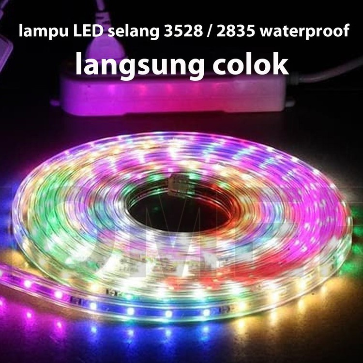 Lampu LED Strip RGB Panjang 10M OUTDOOR/Lampu Hias LED Strip Rainbow