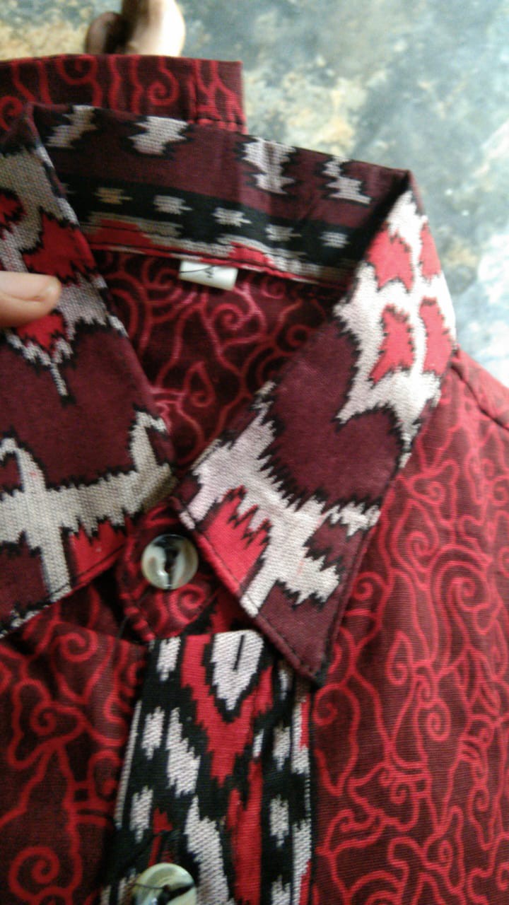 Batik Couple Keluarga Sania Ruffle Ori Ndoro Jowi Dnt Mega Mendung- Batik Pekalongan