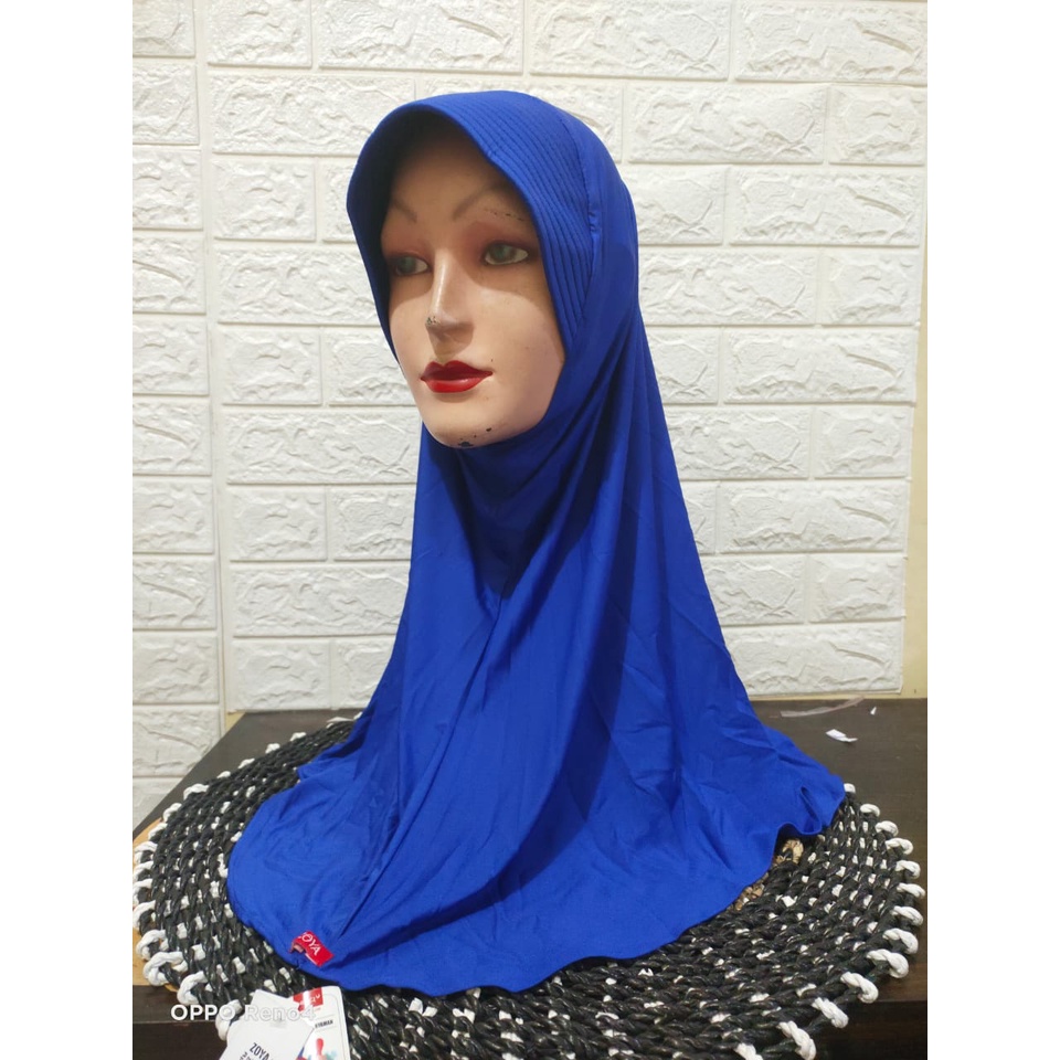 ZOYA BERGO MARSHA KERUDUNG INSTAN HIJAB CASUAL ORI-ROYAL BLUE