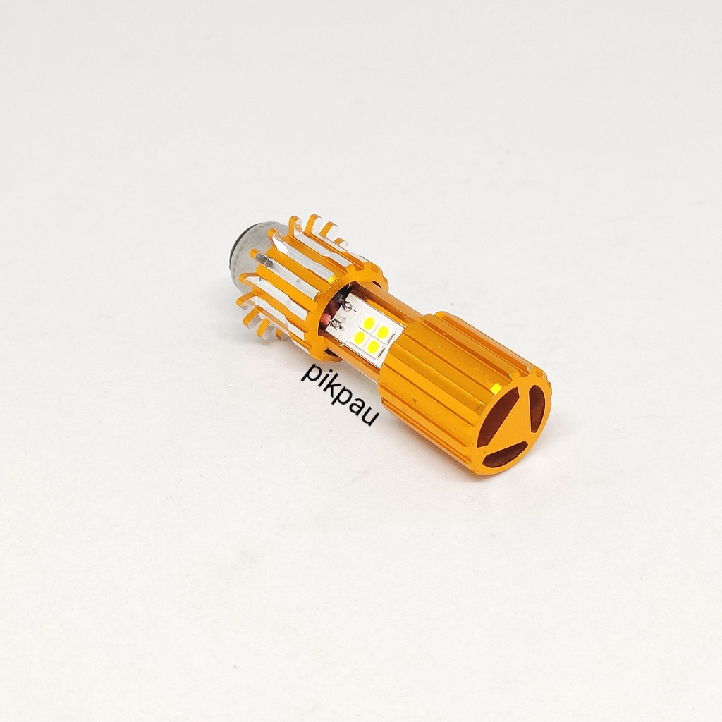 Lampu Utama H6 LED Lampu Depan 3 sisi Putih Jauh Dekat High Low PUTIH bisa AC DC Universal