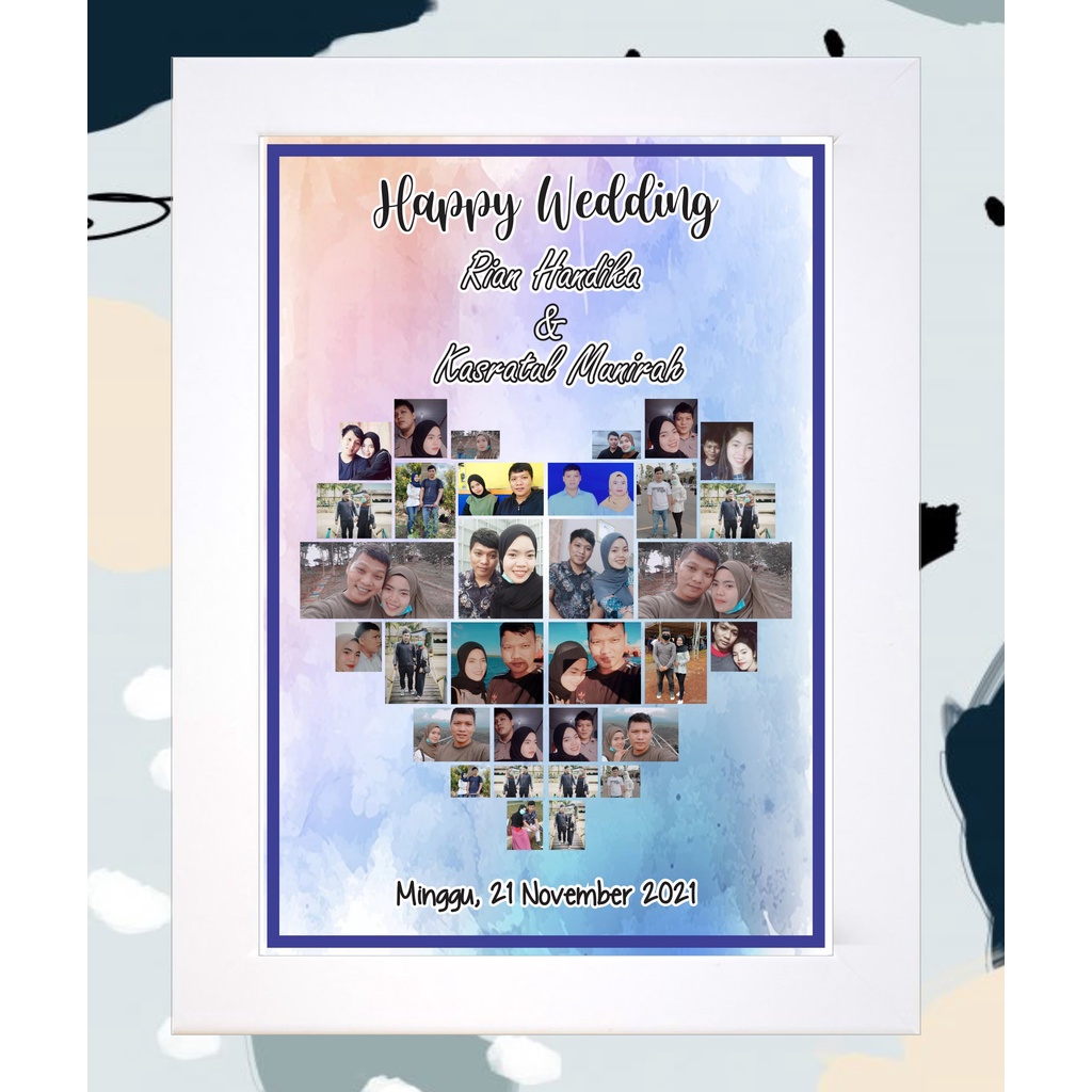 bingkai hadiah/kolase foto LOVE