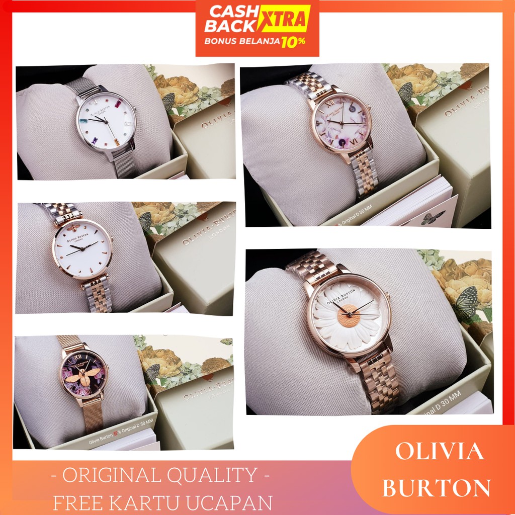 [ ORIGINAL FREE BOX ] OLIVIA BURTON ORIGINAL / JAM TANGAN OLIVIA BURTON / OB / JAM WANITA ORIGINAL