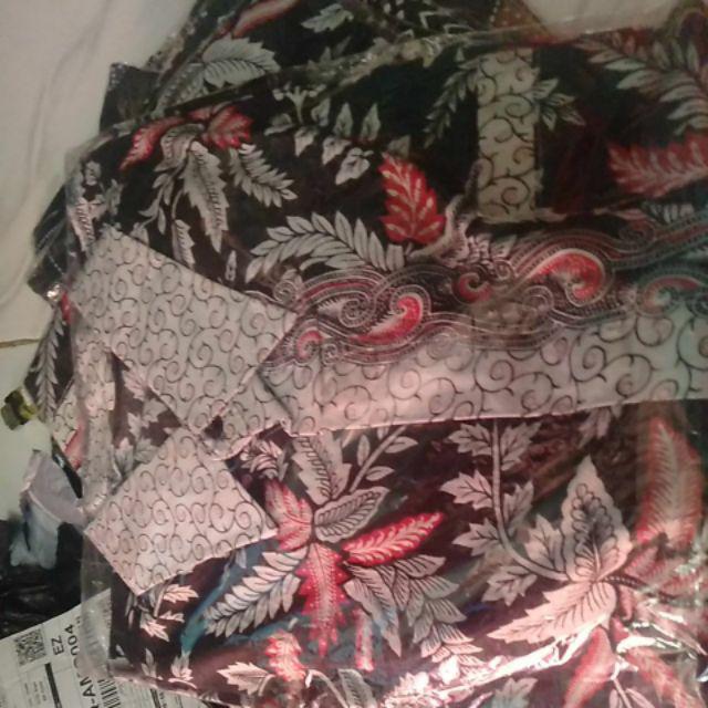 Risna Batik Hrb158 Kemeja Batik Pria Lengan Pendek Katun Primis Halus Premium Exclusive M L Xl