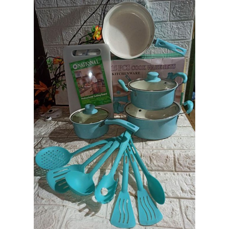 panci set 13 piece mini pan red
