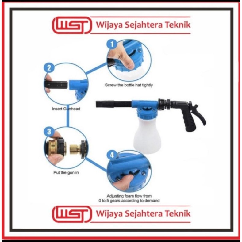 FOAM GUM SNOW  FOAM  LANCE SEMPROTAN CUCI MOBIL MOTOR GUN SNOW WASH