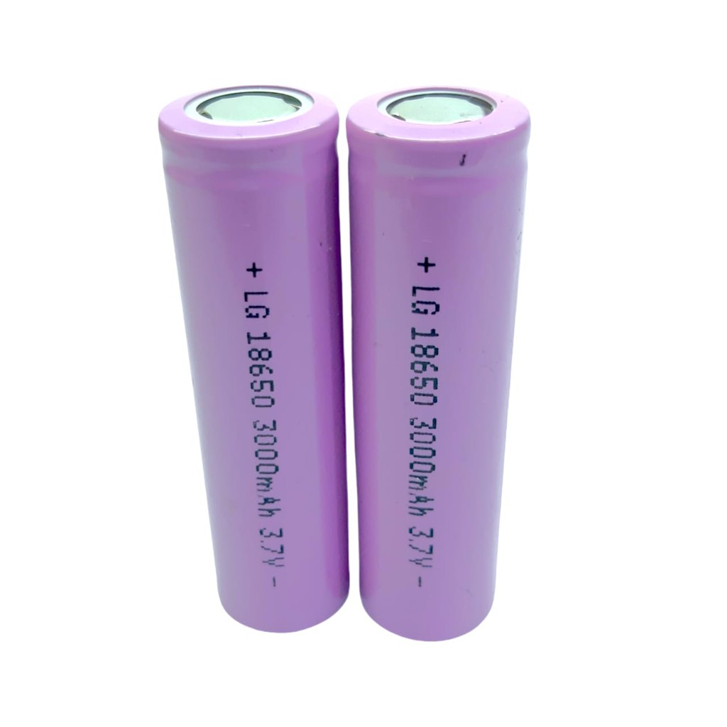 Batre 18650 Untuk Vape Senter Swatt Li-ION 3.7V - 3000mAh Paket 2pcs Warna Pink