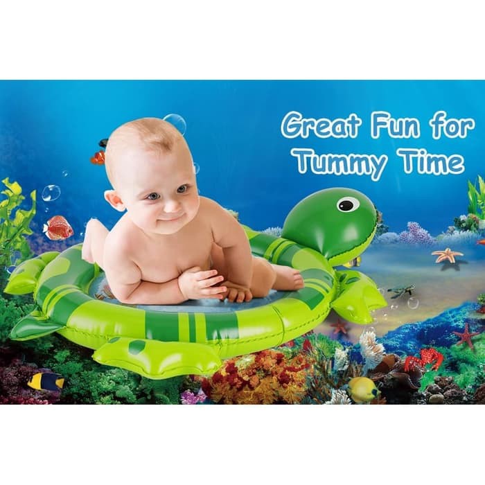 Water Playmat Turtle | Splash Matras Air Bayi Kura Kura