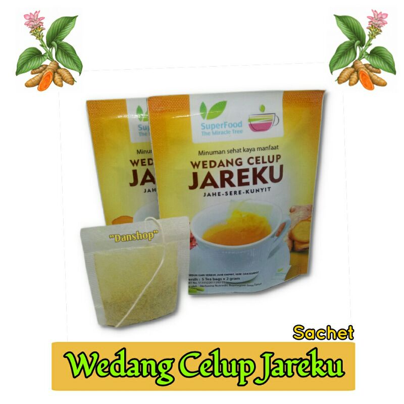 

Wedang Celup Jareku Teh Celup Jahe Sereh Kunyit Minuman Herbal