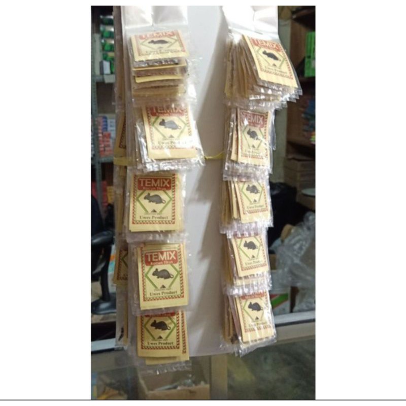 RACUN TIKUS TEMIX ORIGINAL ISI 100 BUNGKUS (GROSIR)/BISA COD/PEMBASMI TIKUS AMPUH